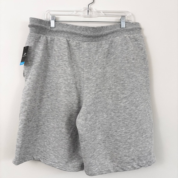 NWT gray fleece shorts w/pockets - Picture 3 of 3